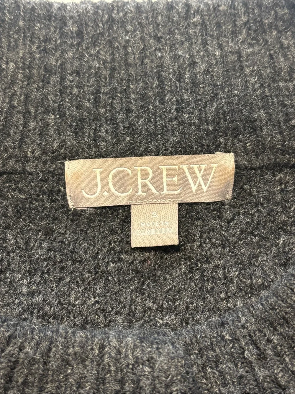 J. Crew Relaxed Milano-Stitch Cardigan Size Small Gray Cardigan Jacket Cozy
